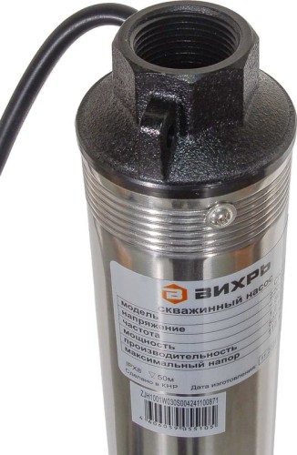 Насос скважинный ВИХРЬ СН115 d75 mm, кабель 65м 68/3/28 - изображение 3