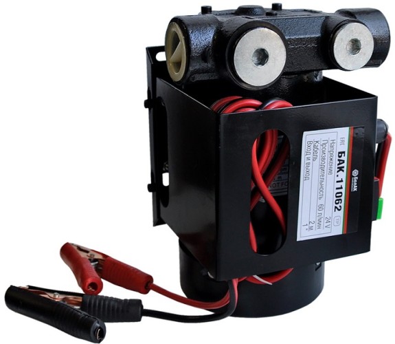 Насос топливный электрический БелАК МЕРКУРИЙ перекачки 24v, 60 л/мин БАК.11062