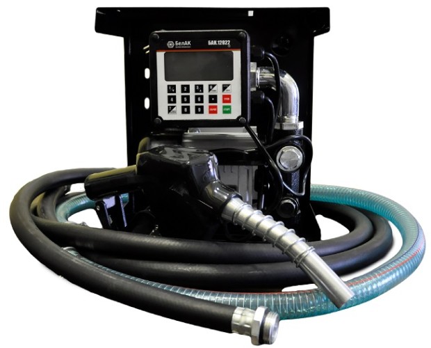 Насос топливный электрический БелАК ЮПИТЕР Комплекс станция перекачки 220v, 60 л/мин цифровой счетчик БАК.12062