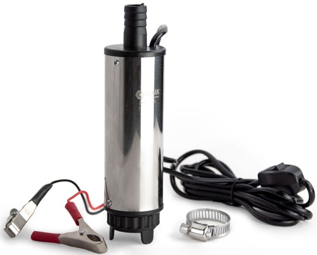 Насос топливный электрический БелАК 12V D50 перекачки погружной со съемным фильтром БАК.00075