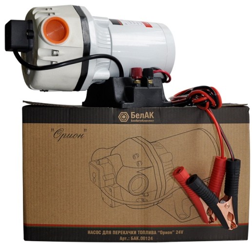 Насос топливный электрический БелАК ОРИОН перекачки и мочевины (adblue) 24v, 40 л/мин БАК.00124 - изображение 2