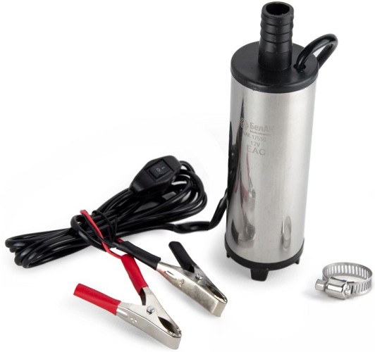 Насос топливный электрический БелАК 12V D50 перекачки погружной с несъемным фильтром БАК.17550