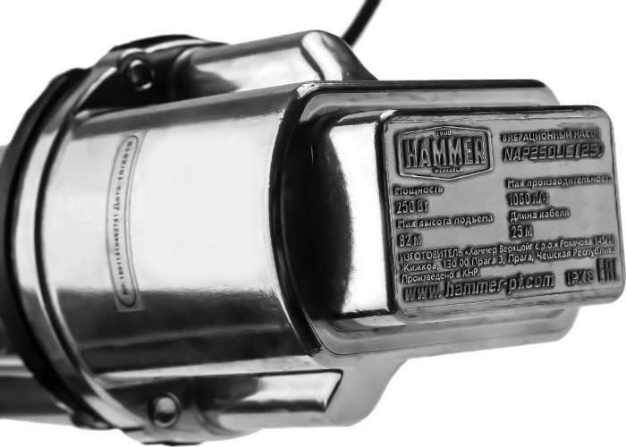 Насос вибрационный Hammer NAP250UC верхний забор воды 131-046 - изображение 4