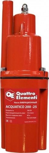 Насос вибрационный QUATTRO ELEMENTI ACQUATICO 200-25 919-068
