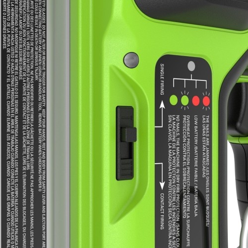 Нейлер аккумуляторный GREENWORKS GD24BN 24V, АКБ 2Ач и ЗУ 3400707CUA - изображение 5