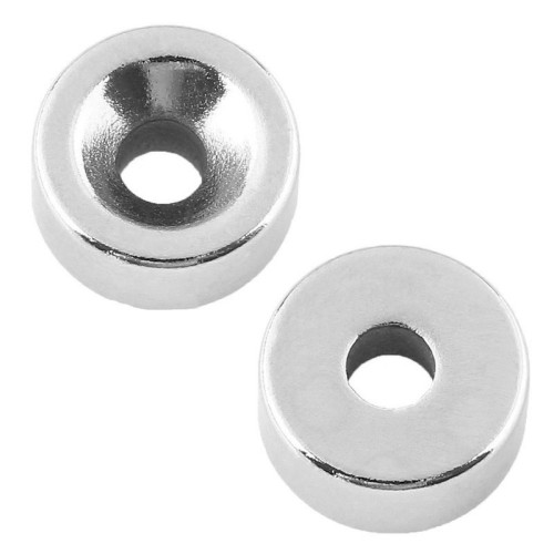 Неодимовый магнит REXANT 72-3601 диск 10х3 мм с зенковкой 7х3,5 мм, 6 шт