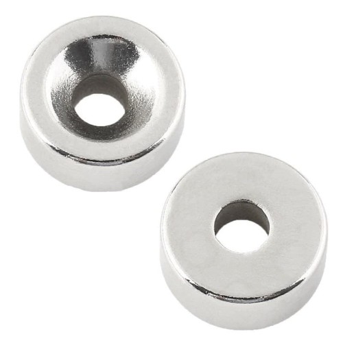 Неодимовый магнит REXANT 72-3603 диск 20х5 мм с зенковкой 10х4,5 мм, 2 шт