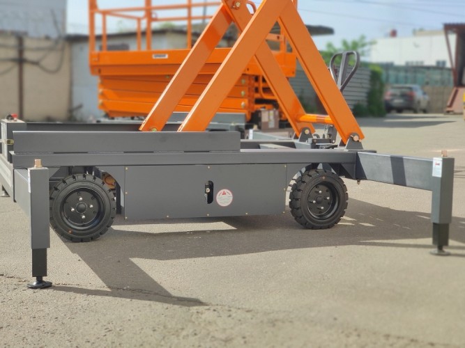 Несамоходный подъемник ножничного типа GROST Tower 500-9 DC с выдвижной платформой, аккумуляторный 212431 - изображение 4