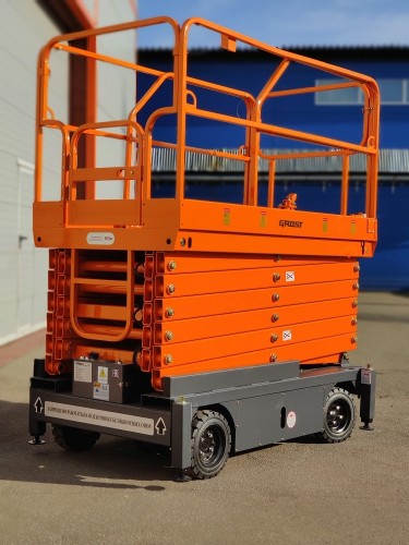 Несамоходный подъемник ножничного типа GROST Tower 500-11 DC с выдвижной платформой, аккумуляторный 212432 - изображение 2