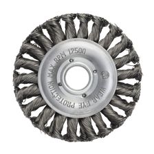 Щетка цилиндрическая двурядная жгутовая ПрофОснастка Эксперт № 432 d 125 d22.2 мм RPM 12500 ST - изображение 3