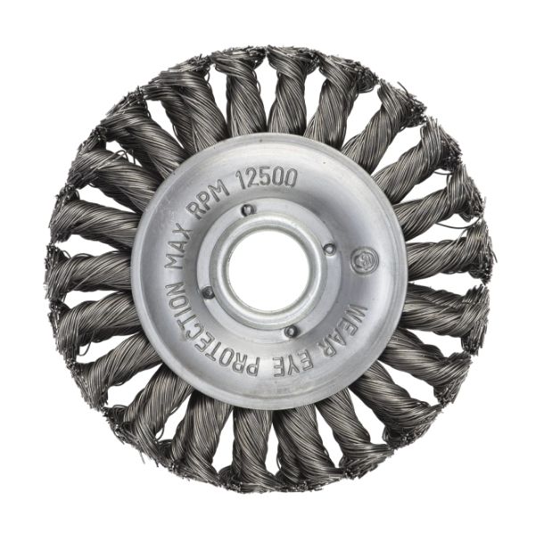 Щетка цилиндрическая двурядная жгутовая ПрофОснастка Эксперт № 434 d 200 d25.4 мм RPM 8500 ST