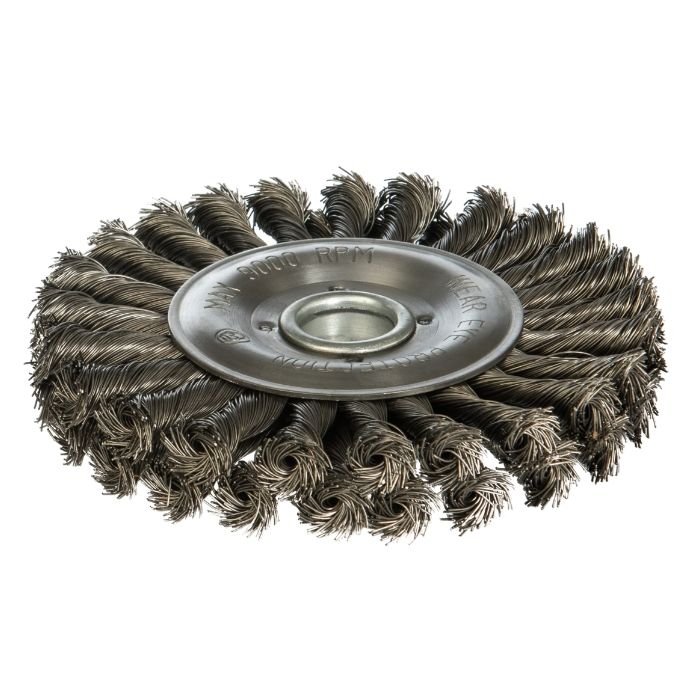 Щетка цилиндрическая двурядная жгутовая ПрофОснастка Эксперт № 434 d 200 d25.4 мм RPM 8500 ST - изображение 2