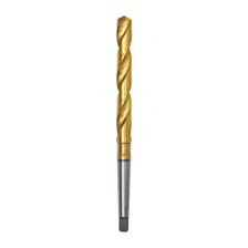 Сверло по металлу ПрофОснастка Эксперт №2086 d 13,5 мм Конус Морзе1 HSS M2 TIN (6542)/118° dIN 345 - изображение 3