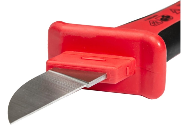 Нож для снятия изоляции диэлектрический Norgau N4534-VDE с прямым лезвием 215 мм 067367014 - изображение 3