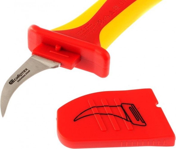 Нож для снятия изоляции диэлектрический СИБРТЕХ 78804 - изображение 2