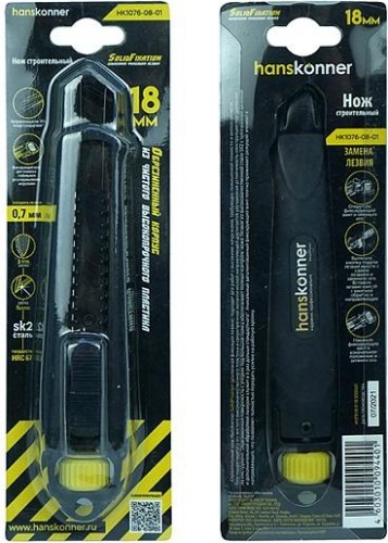 Нож для строительных работ HANSKONNER HK1076-08-01 18мм - изображение 3