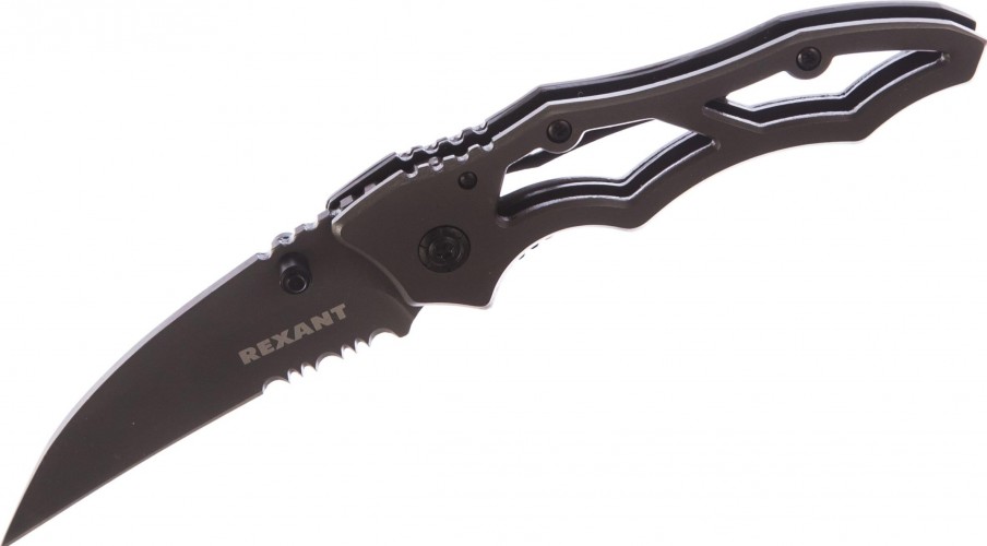 Нож для строительных работ REXANT Titanium складной коготь полуавтоматический 12-4906-2
