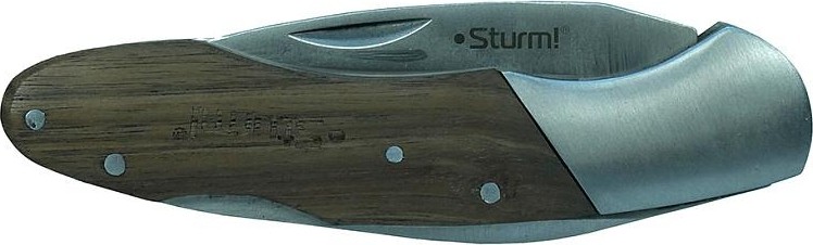 Нож для строительных работ Sturm 1076-10-J1 ножи складной с деревянной ручкой - изображение 4