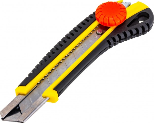 Нож для строительных работ STAYER KS-18 с винтовым фиксатором сегмент. лезвия 18 мм, 09161_z01 - изображение 5