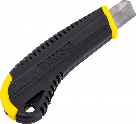 Нож для строительных работ STAYER KS-18 с винтовым фиксатором сегмент. лезвия 18 мм, 09161_z01 - изображение 4
