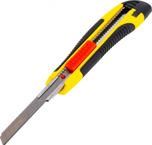 Нож для строительных работ STAYER HERCULES-9 с автостопом сегмент. лезвия 9 мм, 0903_z01 - изображение 2