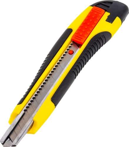 Нож для строительных работ STAYER HERCULES-9 с автостопом сегмент. лезвия 9 мм, 0903_z01 - изображение 3