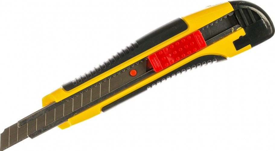 Нож для строительных работ STAYER HERCULES-9 с автостопом сегмент. лезвия 9 мм, 0903_z01