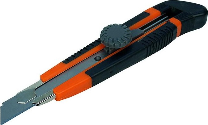 Нож для строительных работ Sturm 1076-09-03 18 мм, выдвиж. лезвие, винт. фиксатор, обрезин. ру - изображение 4