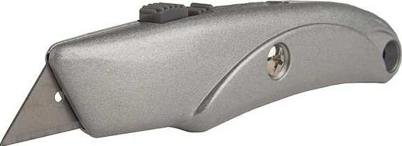 Нож для строительных работ Sturm 1076-02-P1 метал. корпус, фиксатор