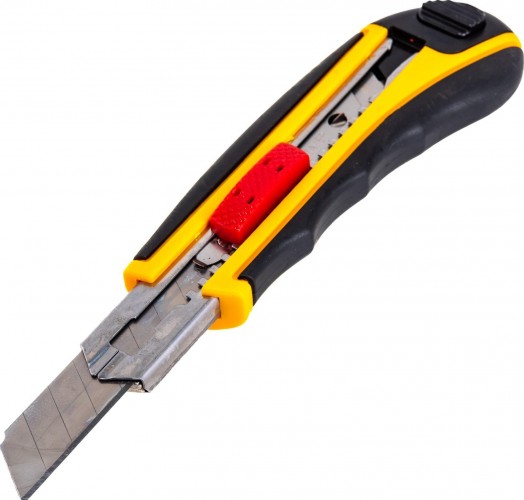 Нож для строительных работ STAYER HERCULES-18 с автозаменой и автостопом с доп. фиксатором 3 сег 09165_z01 - изображение 2