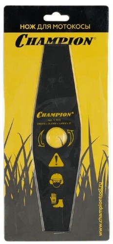 Нож для травы CHAMPION 2/230/25,4 (FS55,70,80,85,100, 120,130,250;125R,235R) (C5153) C5153 - изображение 4