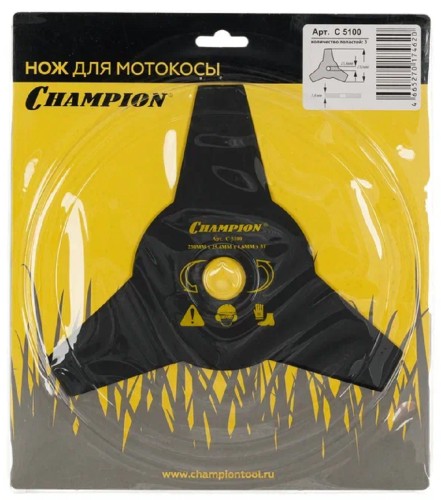 Нож для травы CHAMPION 3/230/25.4 (С5100) C5100 - изображение 4