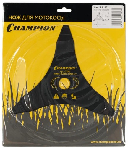 Нож для травы CHAMPION 3/255/25,4 (С5103) C5103 - изображение 4