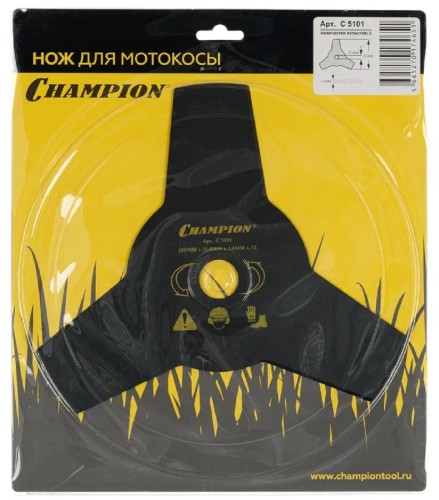Нож для травы CHAMPION 3/255/25,4 (С5101) C5101 - изображение 4