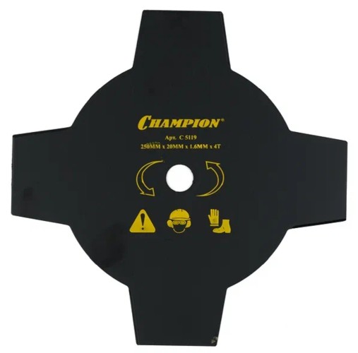 Нож для травы CHAMPION C5119 жесткой 4/250/20,0 (тип а) (343f,fs300,350,400,450