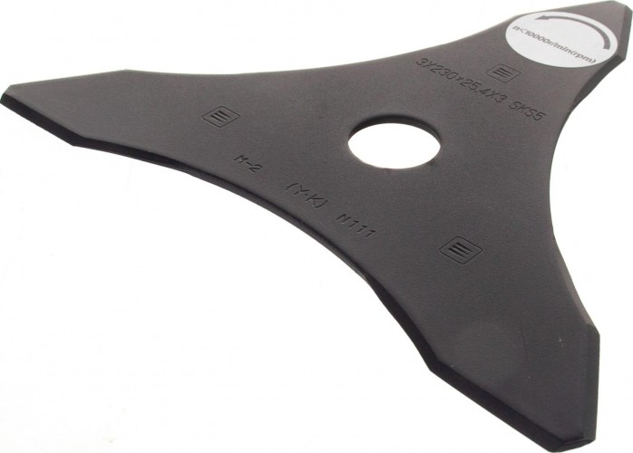 Нож для травы ECHO P021-014310 металлический 3-зубчатый (тип в) d=230мм/t=3мм/25, - изображение 2