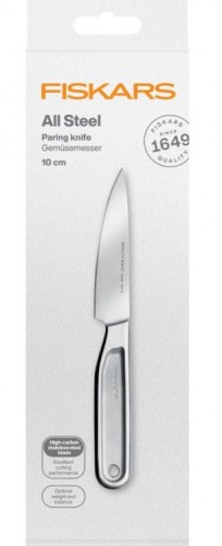 Нож FISKARS 1062887 для чистки овощей, цельнометаллический, 10см - изображение 3