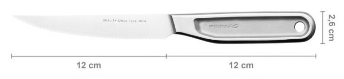 Нож FISKARS 1062888 для томатов, цельнометаллический, 12 см - изображение 2