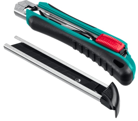 Нож KRAFTOOL AK-18 с доп. фиксатором, 3 сегмент. 09193_z02 - изображение 3