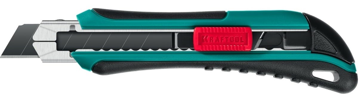 Нож KRAFTOOL AK-18 с доп. фиксатором, 3 сегмент. 09193_z02