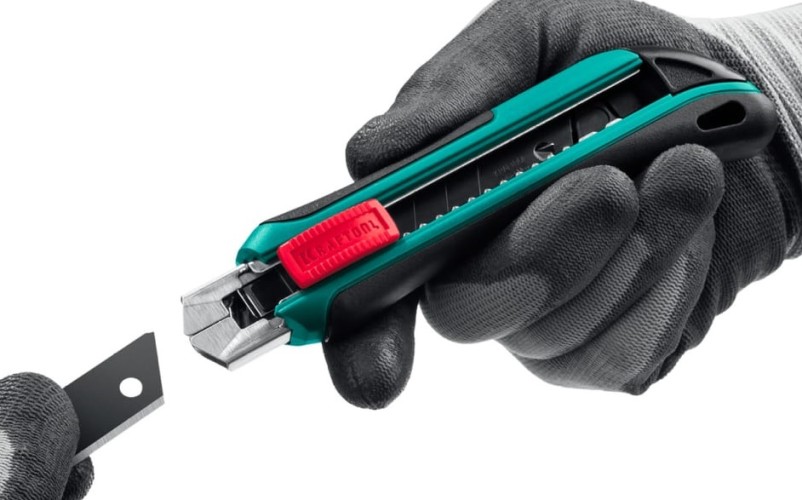 Нож KRAFTOOL AK-18 с доп. фиксатором, 3 сегмент. 09193_z02 - изображение 4