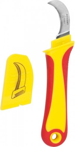 Нож монтажника REXANT 12-4937 нержавеющая сталь, изогнутое лезвие