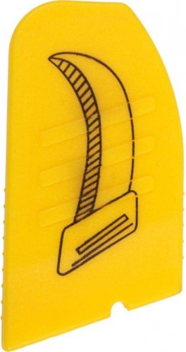 Нож монтажника REXANT 12-4937 нержавеющая сталь, изогнутое лезвие - изображение 4