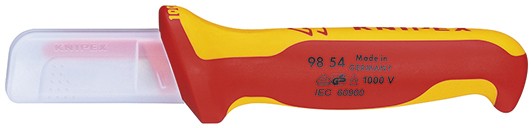 Нож монтерский KNIPEX KN-9854SB для кабеля VDE, диэлектрическая ручка - изображение 2