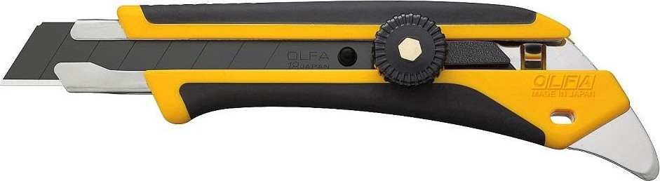 Нож Olfa OL-L-5 18мм двухкомпонентный корпус, трещоточный фиксатор OL-L-5