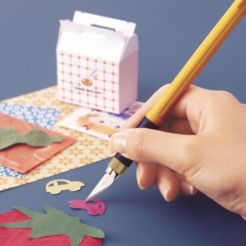 Нож перовой Olfa OL-AK-4 с профильными лезвиями, 6мм, 4шт - изображение 4