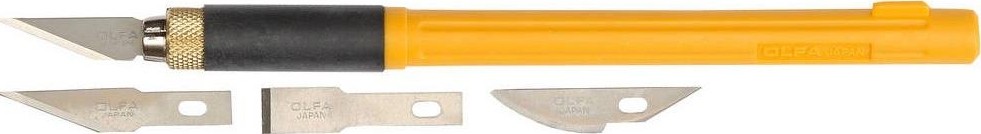 Нож перовой Olfa OL-AK-4 с профильными лезвиями, 6мм, 4шт