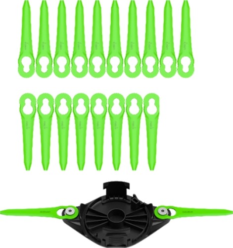 Нож пластиковый с диском GREENWORKS 2963607 для двухсторонней установки для триммера, 20 шт