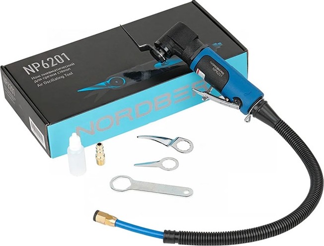 Нож пневматический NORDBERG NP6201 для срезки стекол, с набором насадок - изображение 4