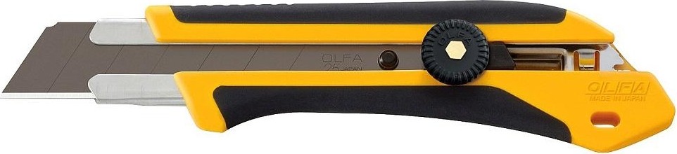 Нож с выдвижным лезвием Olfa OL-XH-1 25 мм двухкомпонентный корпус, трещоточ. фиксатор OL-XH-1